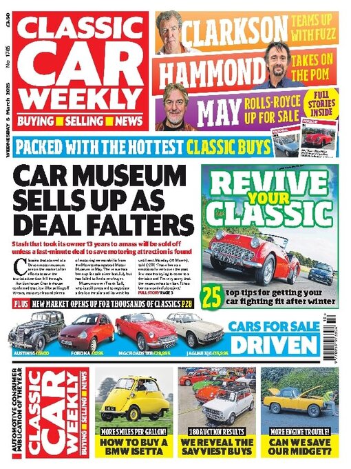 Title details for Classic Car Weekly by H BAUER PUBLISHING LIMITED - Available